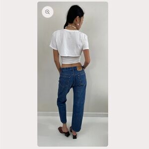 Vintage 80s Levi's 501 Medium Wash Button Fly Jeans made USA 31x27